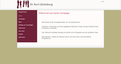 Desktop Screenshot of kurt-gluecksburg.com